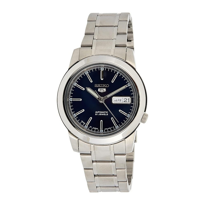 Seiko Men's Series 5 Automatic Watch, Blue, SNKE51J1, Silver