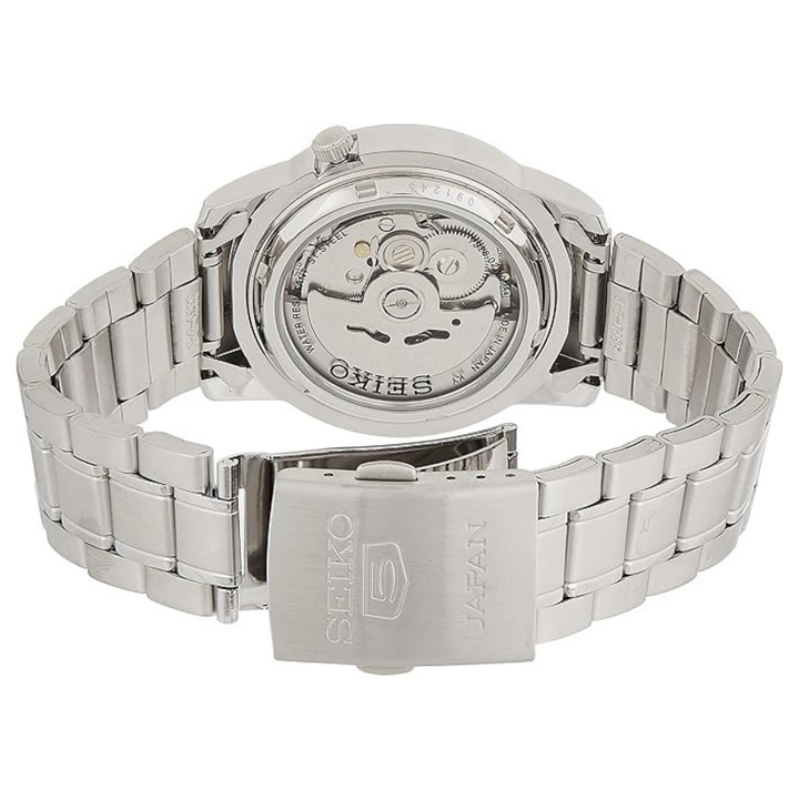 Seiko Mens Automatic Watch, Analog Display And Stainless Steel Strap SNKE53J1