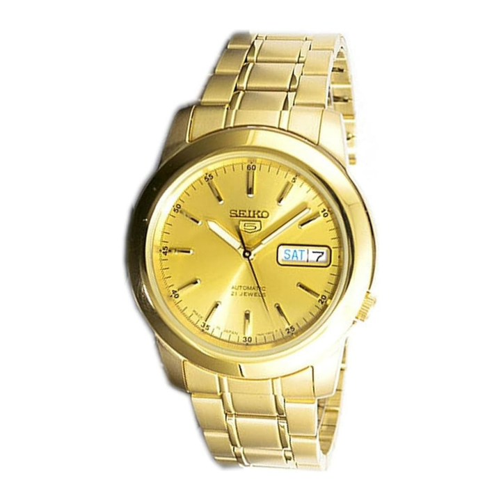 Seiko Men's Automatic Watch, Analog Display And Stainless Steel Strap Snke56J1