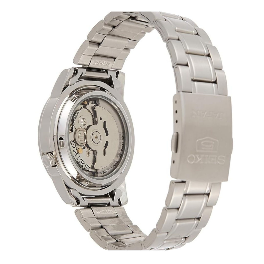 Seiko Men's Automatic Watch with Analog Display and Stainless Steel Strap SNKE57J1, Silver