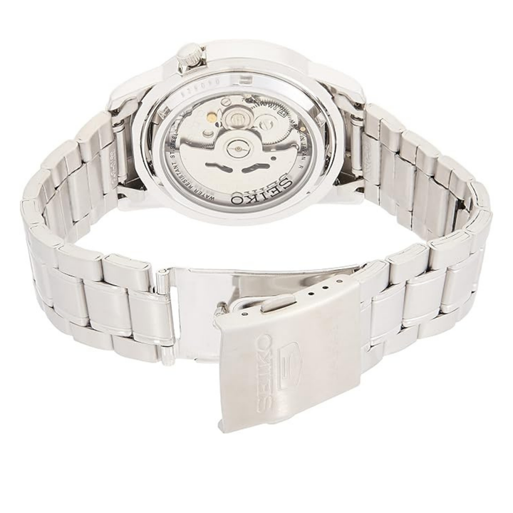 Seiko Men's Automatic Watch with Analog Display and Stainless Steel Strap SNKE57J1, Silver