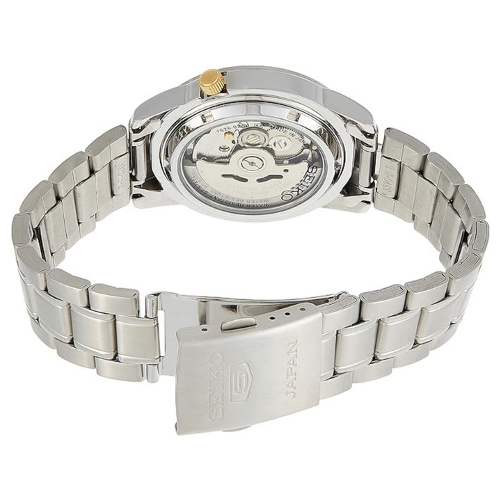 Seiko men's automatic watch, analog display and stainless steel strap snkk07j1