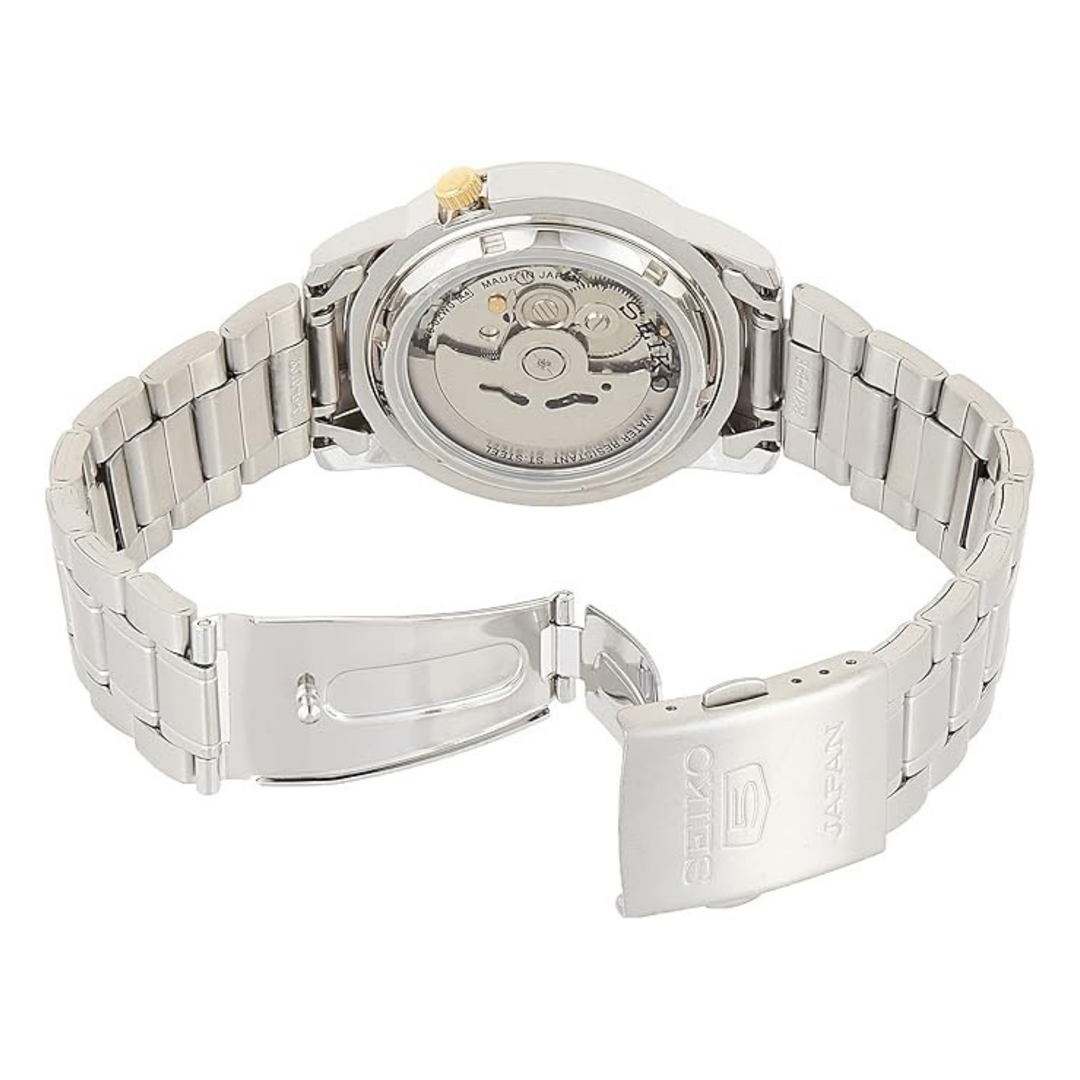 Seiko Men's Silver Stainless Steel Band Watch - SNKK09J1