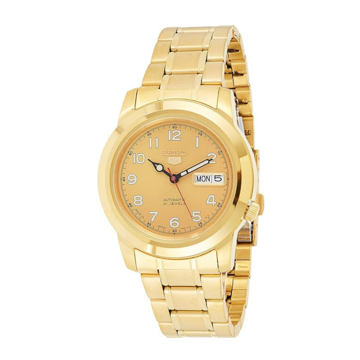 Seiko Men's Seiko 5 Automatic Watch With Analog Display And Stainless Steel Strap Snkk38J1