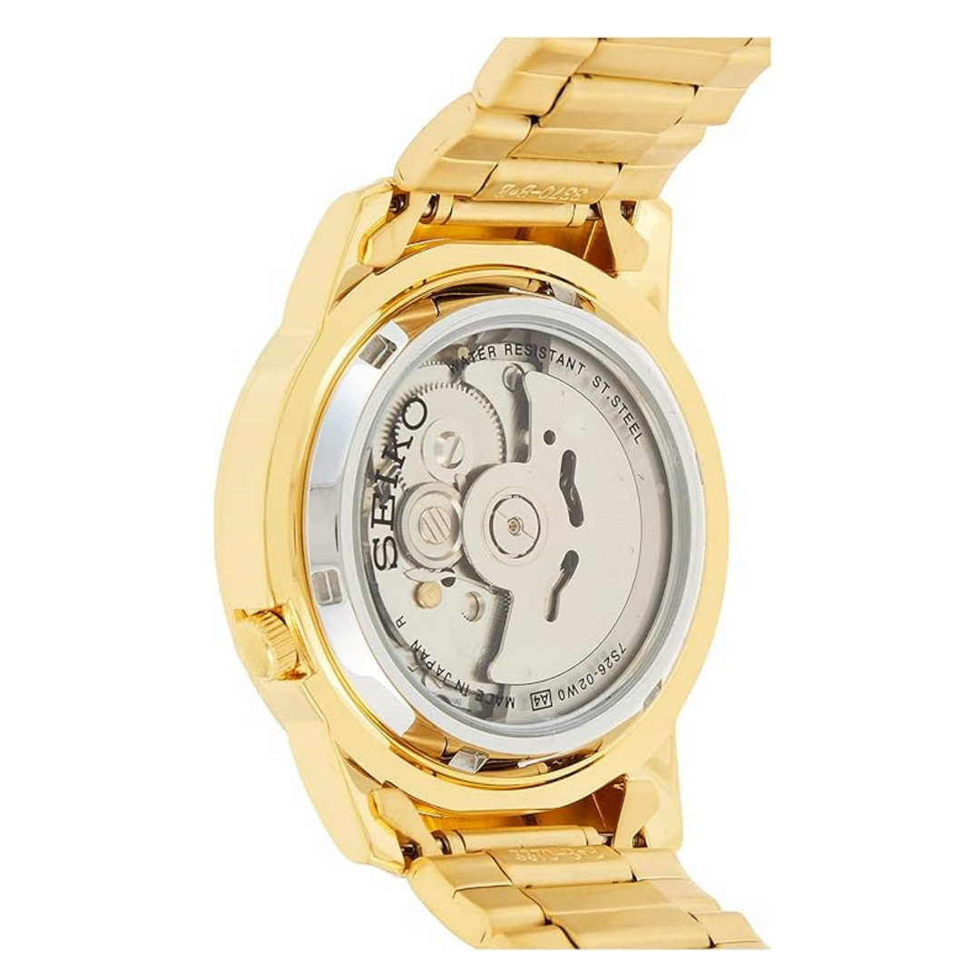 Seiko Men's Seiko 5 Automatic Watch With Analog Display And Stainless Steel Strap Snkk38J1