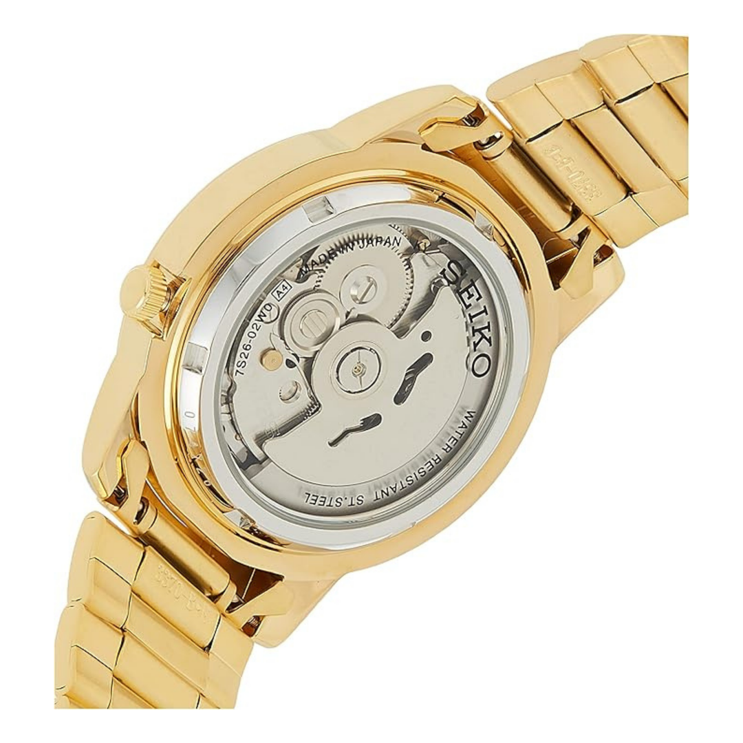 Seiko Men's Seiko 5 Automatic Watch With Analog Display And Stainless Steel Strap Snkk40J1