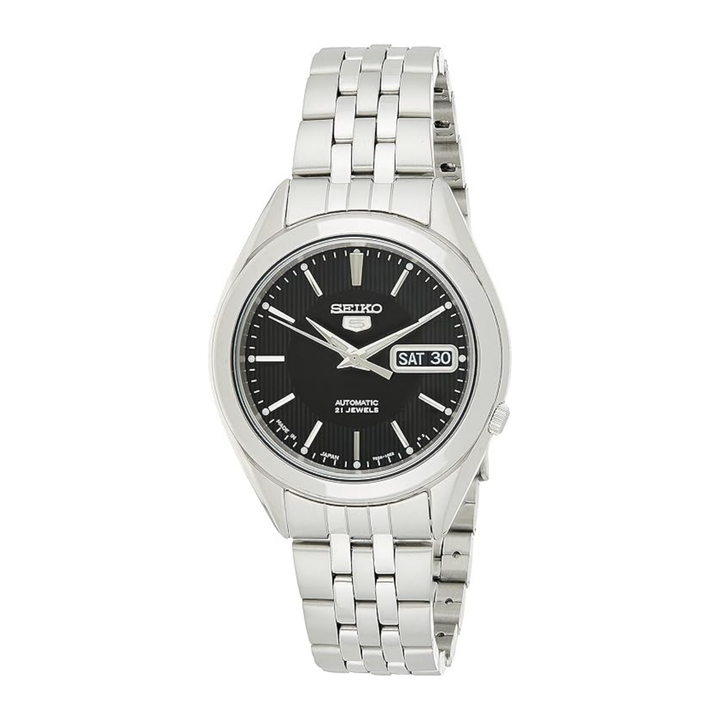 Seikostainless Steelanalog Watch For Men Snkl23J1