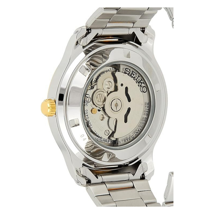 Seiko Men Automatic Watch With Analog Display And Stainless Steel Strap SNKp14J1, Silver