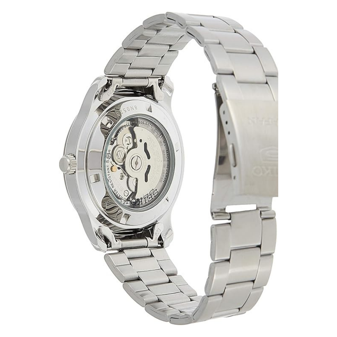 Seiko Men's Seiko 5 Automatic Watch With Analog Display And Stainless Steel Strap Snkp15J1