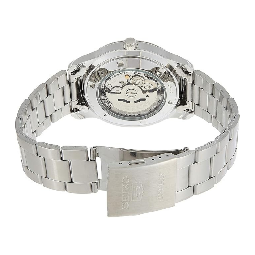 Seiko Men's Seiko 5 Automatic Watch With Analog Display And Stainless Steel Strap Snkp15J1