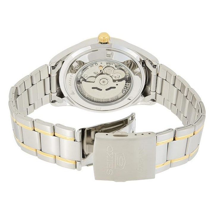 Seiko Men's Automatic Watch with Analog Display and Stainless Steel Strap SNKP22J1