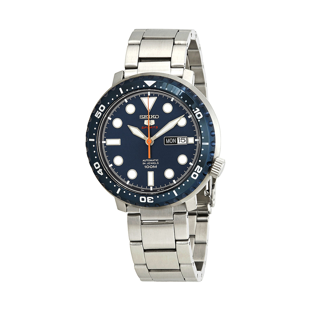 Seiko 5 Sports Blue Dial Stainless Steel Men&