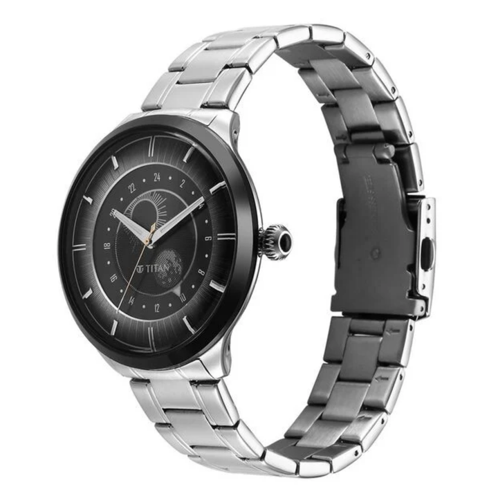 Titan Luna Sun Moon Phase in Frost Grey - Stellar Edition