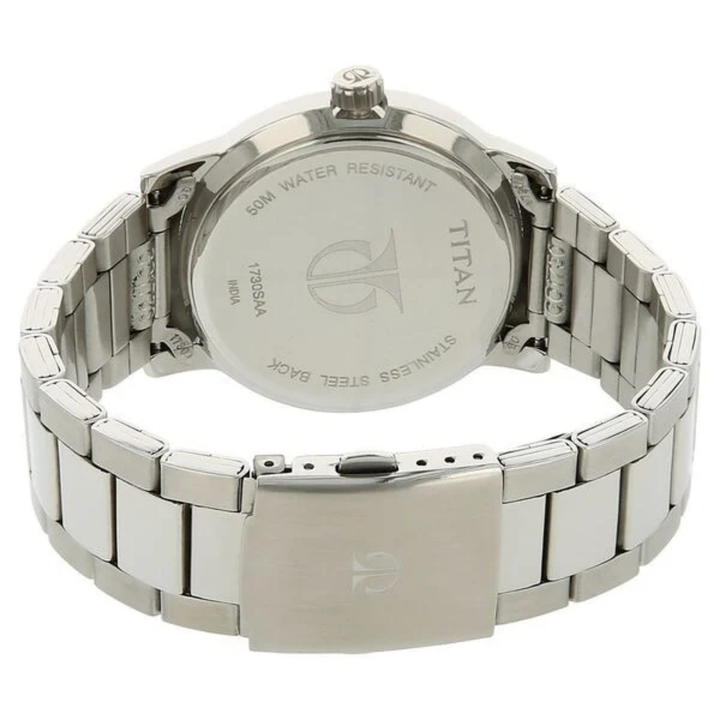 Titan Men’s Blue &amp; Silver Classic: A Bold Statement in Urban Elegance – Featuring a Sunray Blue Dial