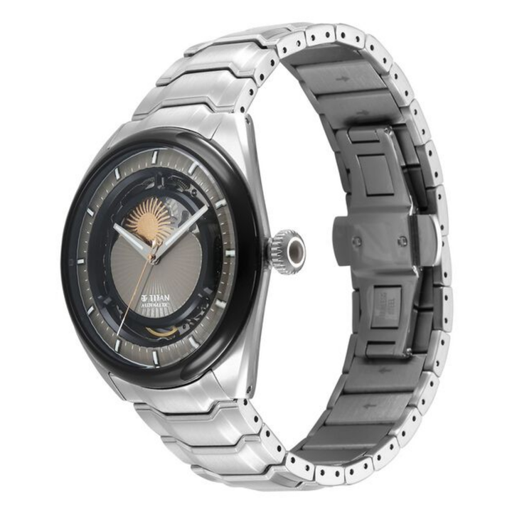 Titan Caelum Stellar Edition – Multilayered Sun-Moon Dial in Plaster Brown