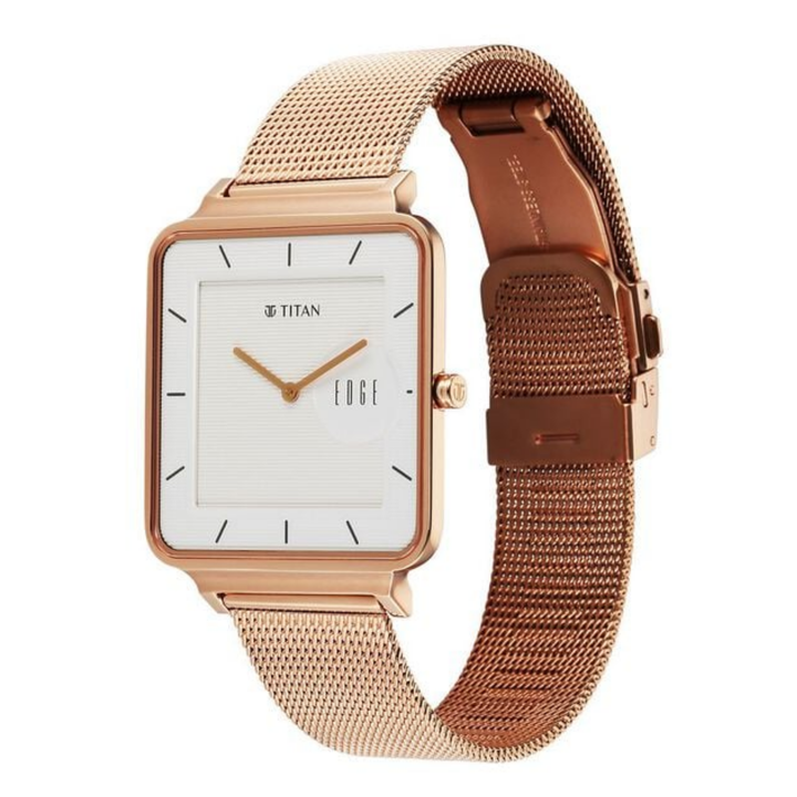 Titan Regalia Quartz Analog with Day and Date Champagne Dial Gold Stainless Steel Strap watch for men