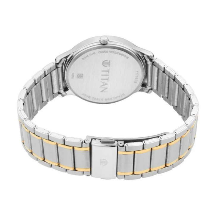 Titan Lagan: The Sovereign Edition | Men’s White Sunray Watch with Gold