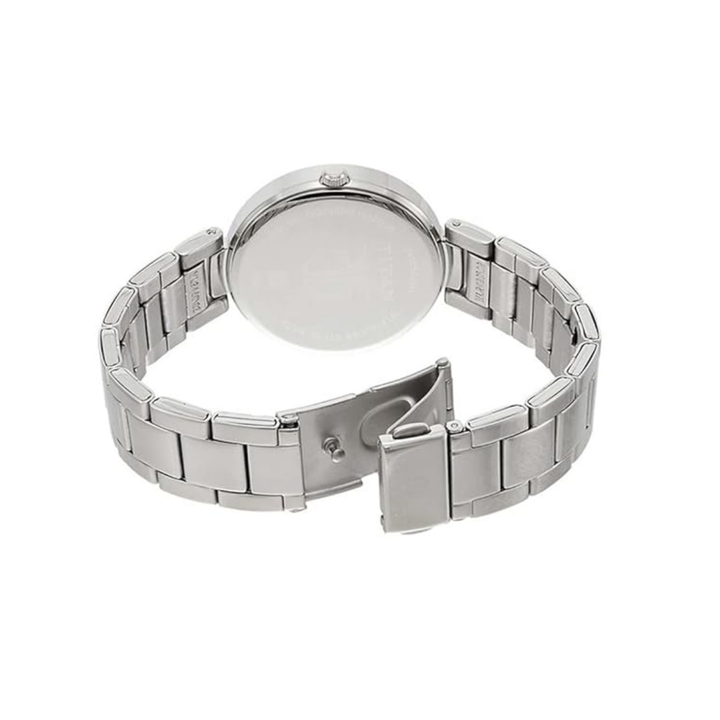 Titan Workwear | Sleek All-Silver Analog Watch in Signature Stainless Steel