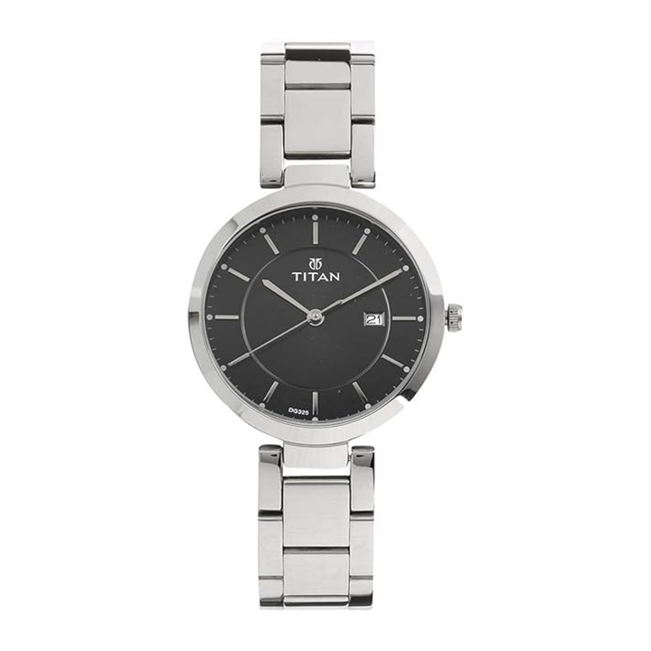 Titan Workwear | Sleek Black Multi-Feature Analog Watch for Executive Elegance