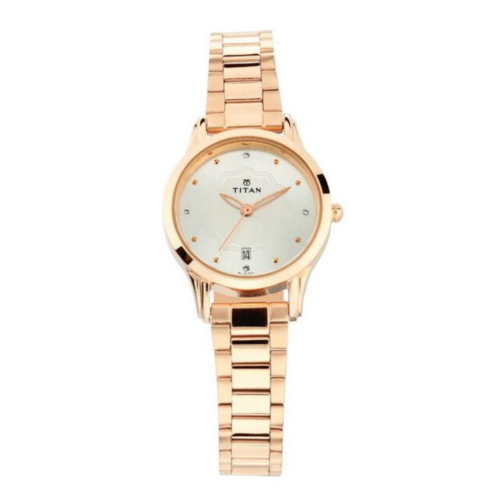 Titan Raga Viva Trendsetter | All-Silver Tonal Analog Watch with Stainless Steel Strap