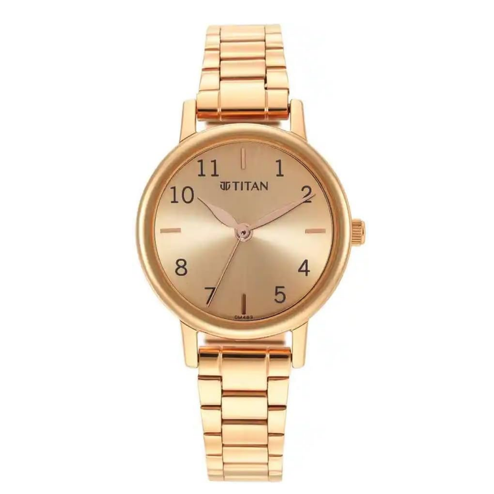 Titan Karishma Rosé Edition: A Timeless Metal Timepiece for Women