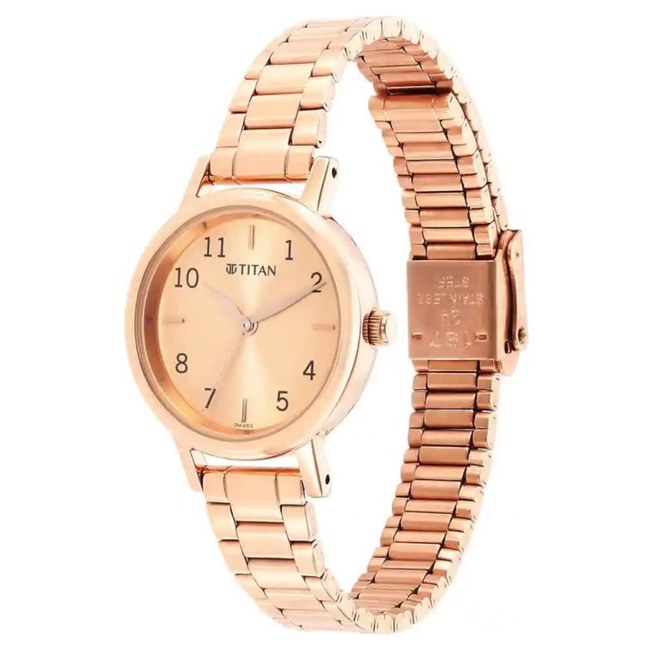 Titan Karishma Rosé Edition: A Timeless Metal Timepiece for Women