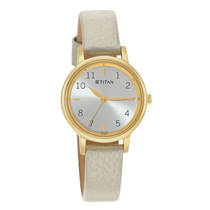 Women’s Titan Karishma Slate Grey Analog Watch in Genuine Leather