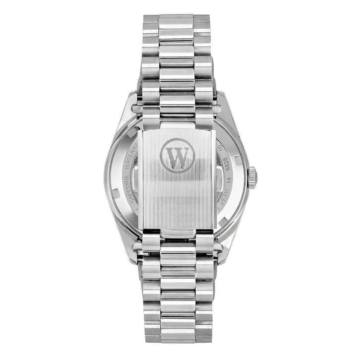 West End Men's Silver Tone Case Black Dial Automatic Watch