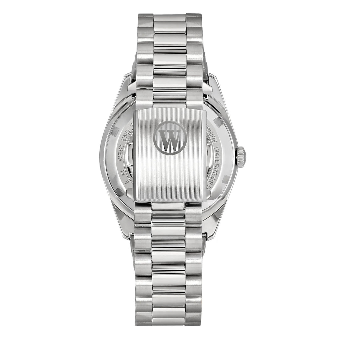West End Men's Silver Tone Case Yellow Dial Automatic Watch