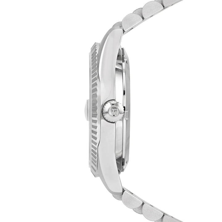 West End Women's Silver Tone Case Turquoise Dial Automatic Watch