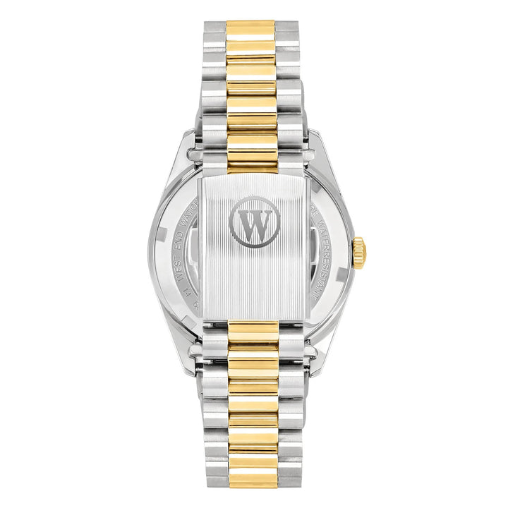 West End Men's Silver Tone Case Blue Dial Automatic Watch