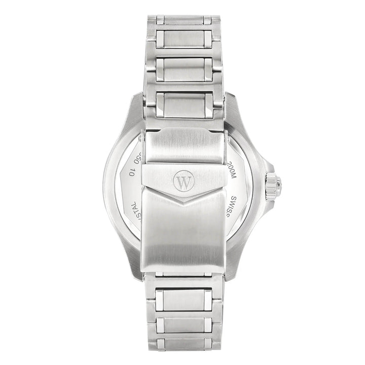 West End Men's Silver Tone Case Black Dial Automatic Watch