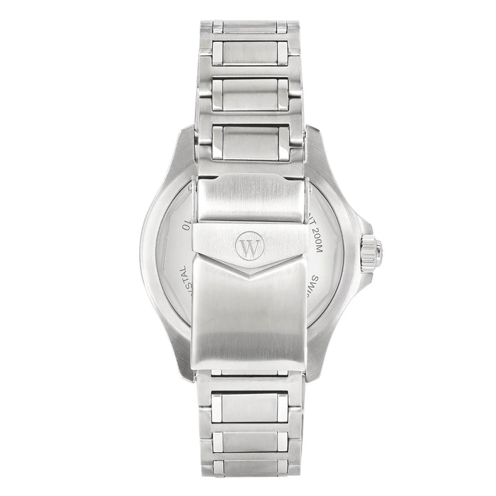 West End Men's Silver Tone Case Black Dial Automatic Watch