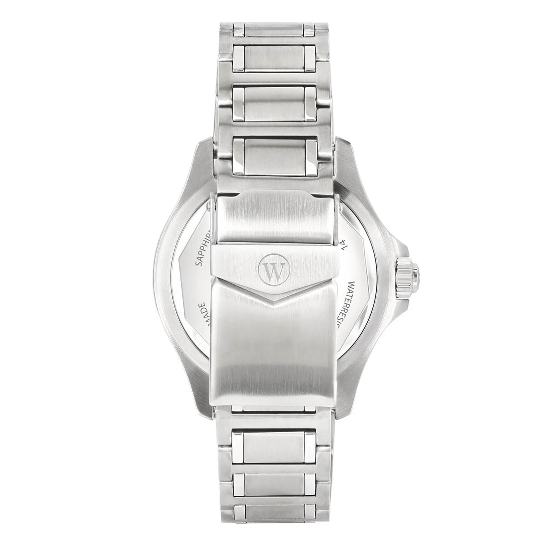 West End Men's Silver Tone Case Blue Dial Automatic Watch