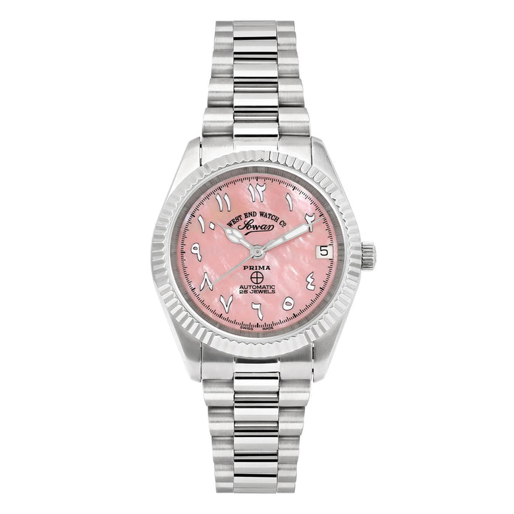 West End The Classics Ladies 32mm Automatic Watch Pink MOP Dial with Arabic Markers