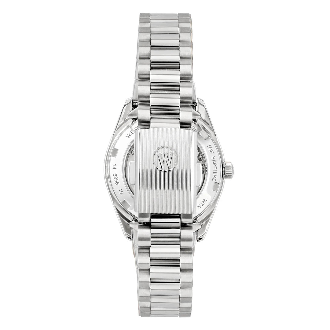 West End Women's Silver Tone Case Green Mop Dial Automatic Watch