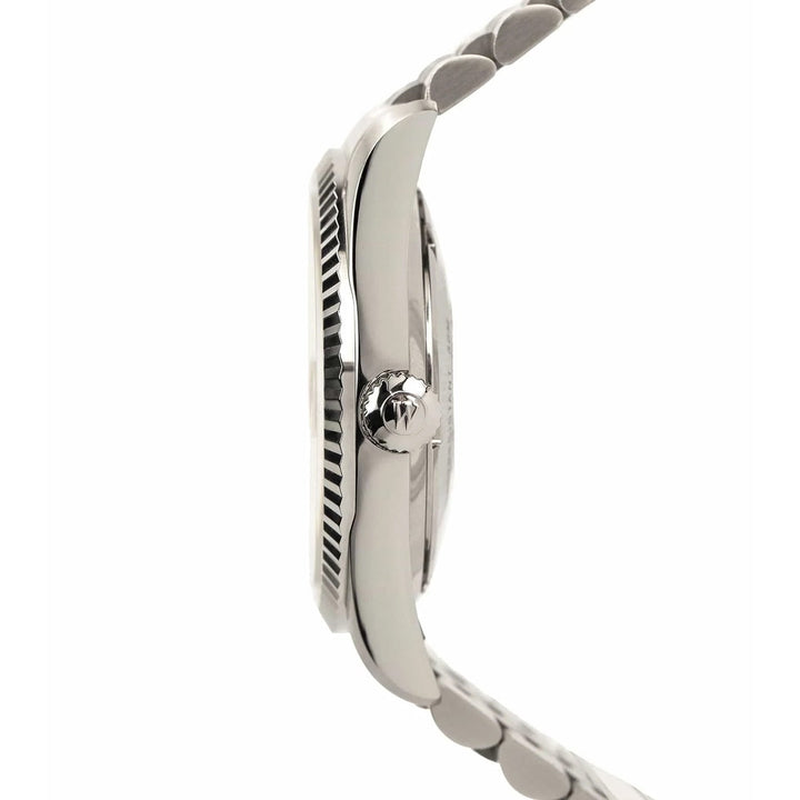 West End Men's Silver Tone Case Turquoise Arabic Dial Automatic Watch