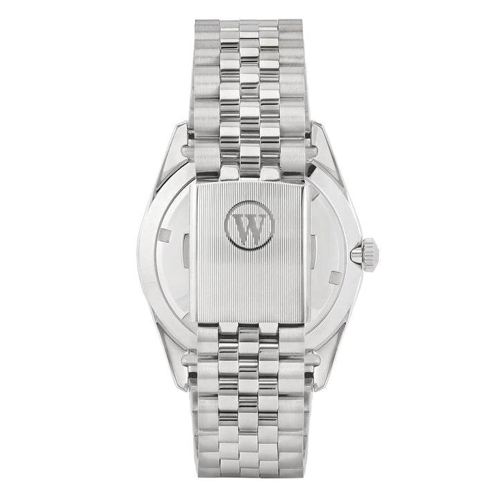 West End Men's Silver Tone Case Turquoise Arabic Dial Automatic Watch