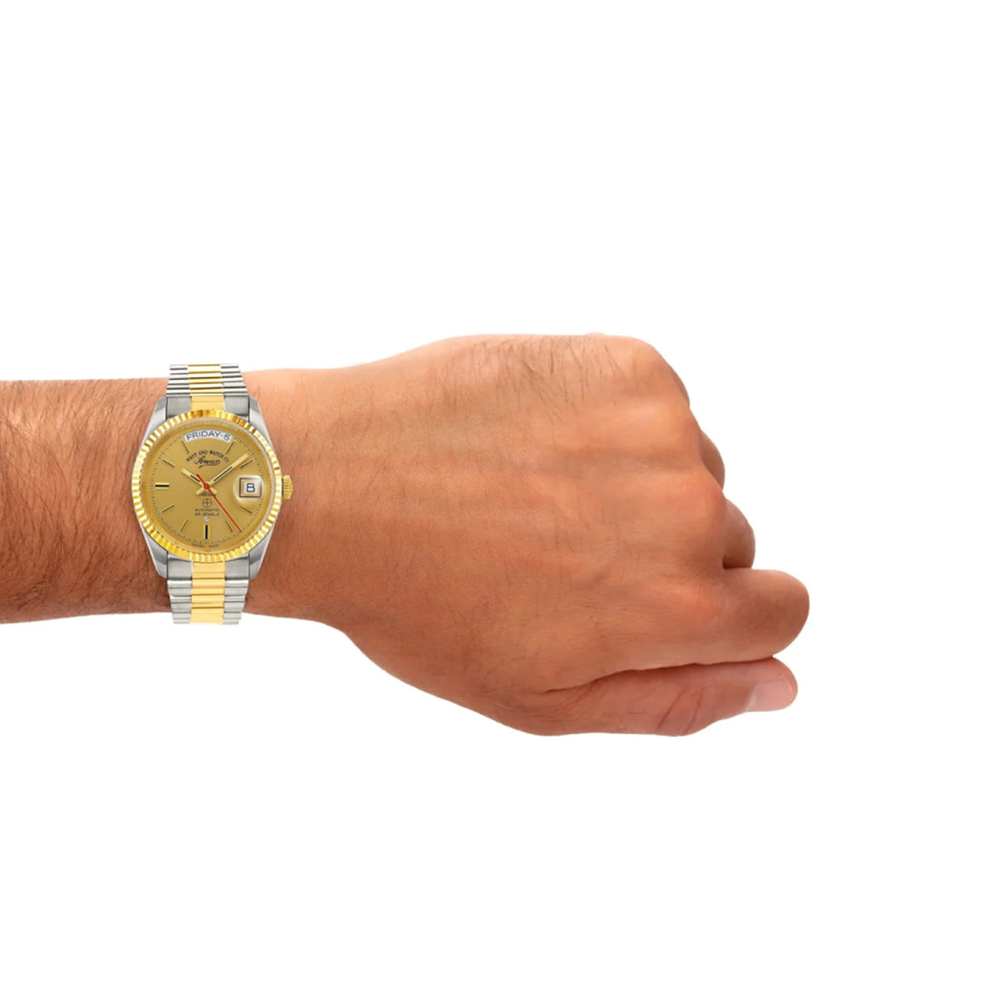 West End The Classics Automatic 37mm Two-tone Watch Champagne Dial