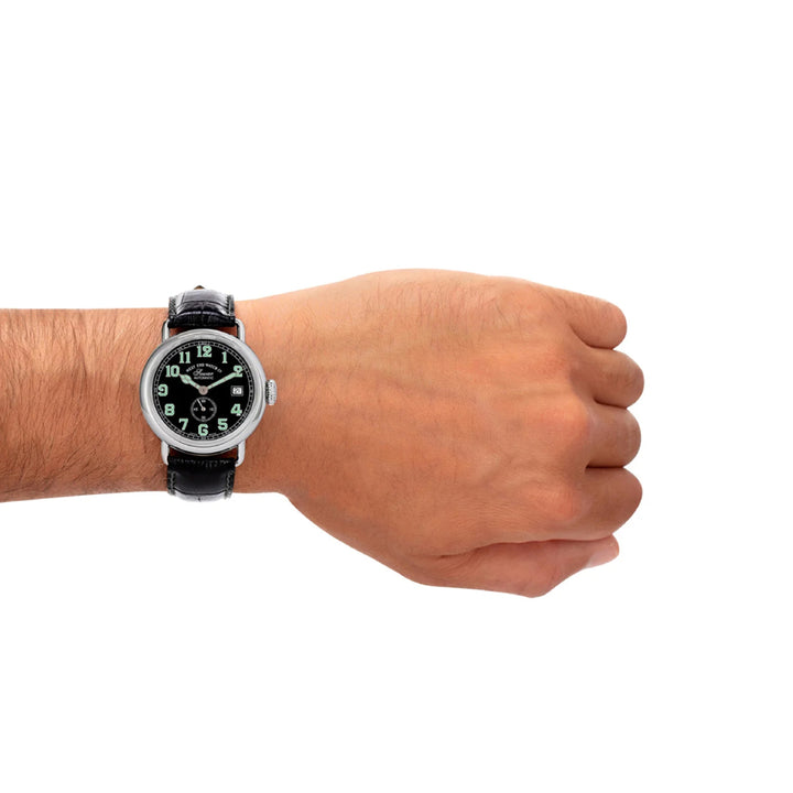 West End Sowar 1916 Automatic Gents Watch 39mm with Black Dial and Leather Strap