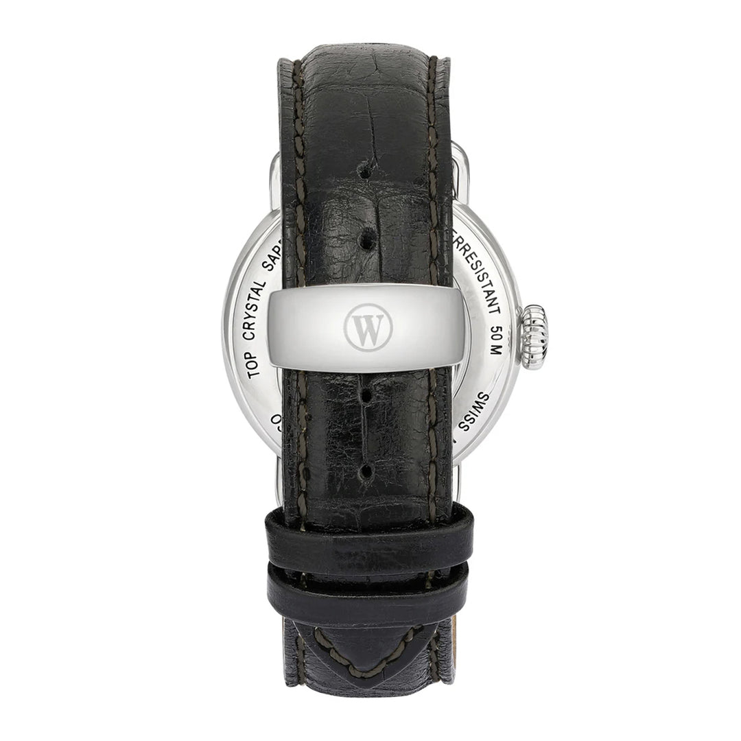 West End Sowar 1916 Automatic Gents Watch 39mm with Black Dial and Leather Strap