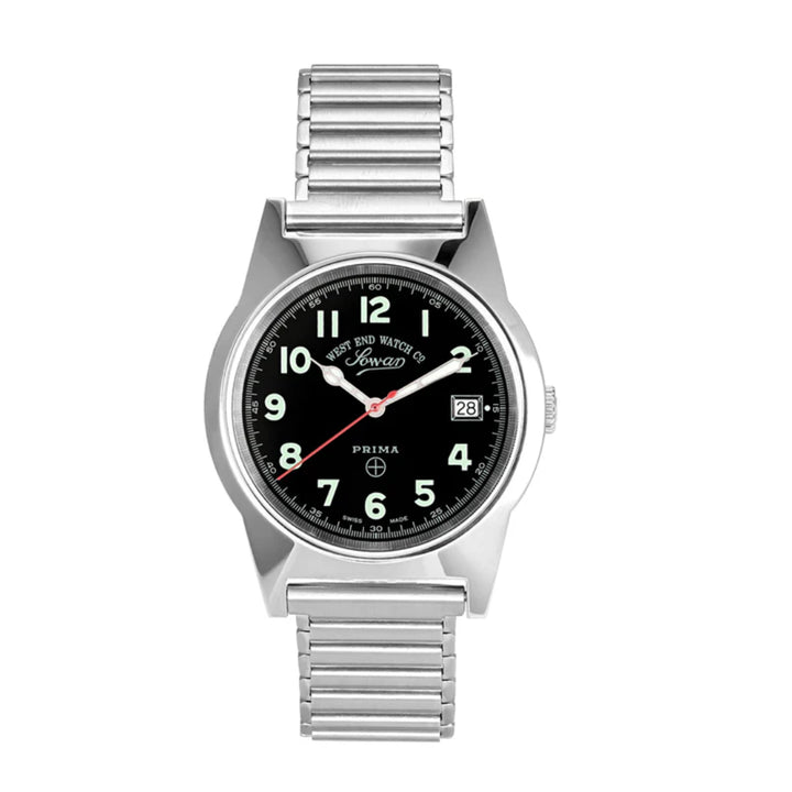West End Souq Collection 38mm Stainless Steel Quartz Watch Black Dial