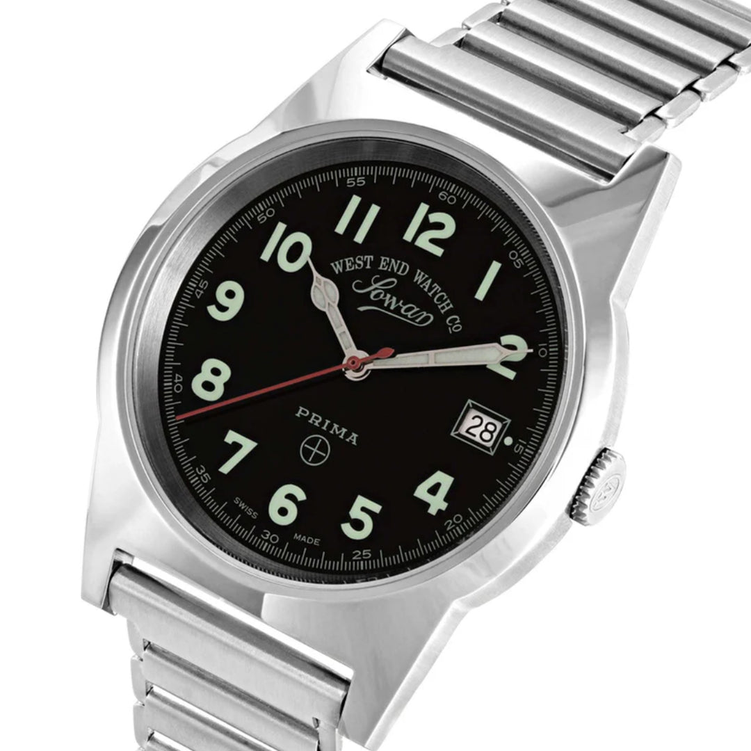 West End Souq Collection 38mm Stainless Steel Quartz Watch Black Dial