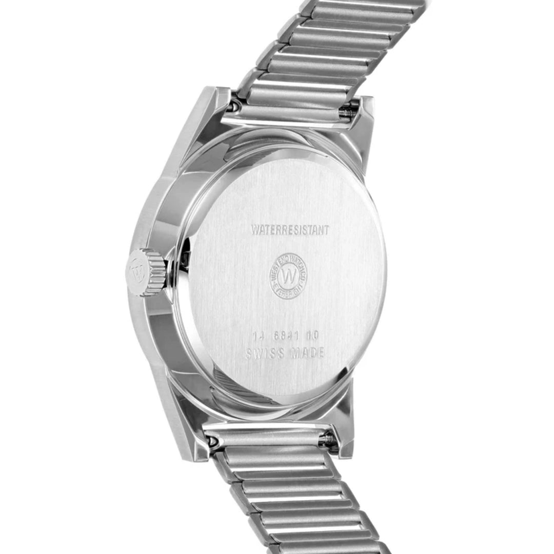 West End Souq Collection 38mm Stainless Steel Quartz Watch Black Dial with Arabic Numerals