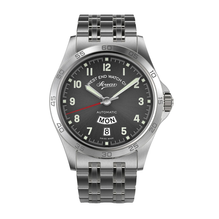 West End Sowar 2000 39mm Automatic Gents Watch Anthracite Dial