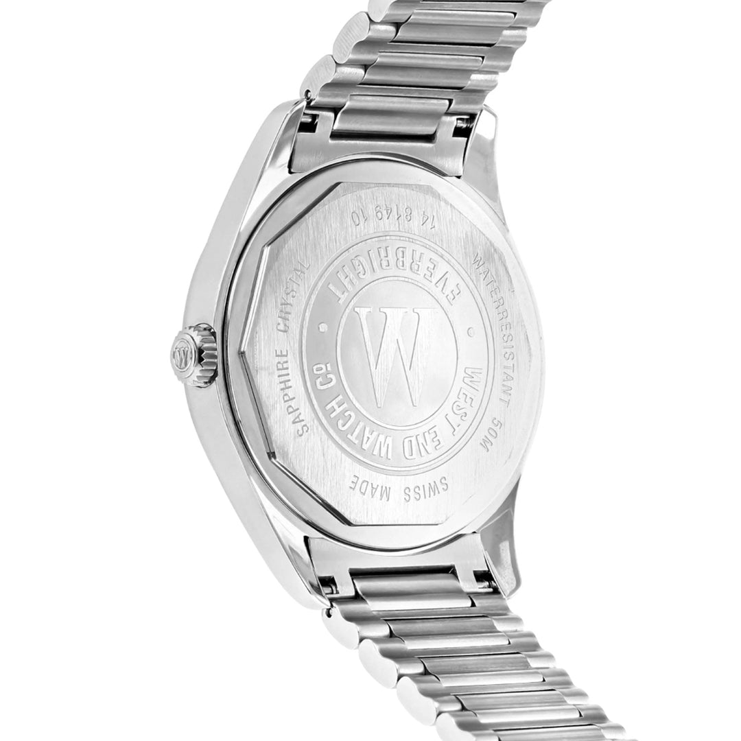 West End Sowar Prima Automatic Stainless Steel 39mm Gents Watch White Dial