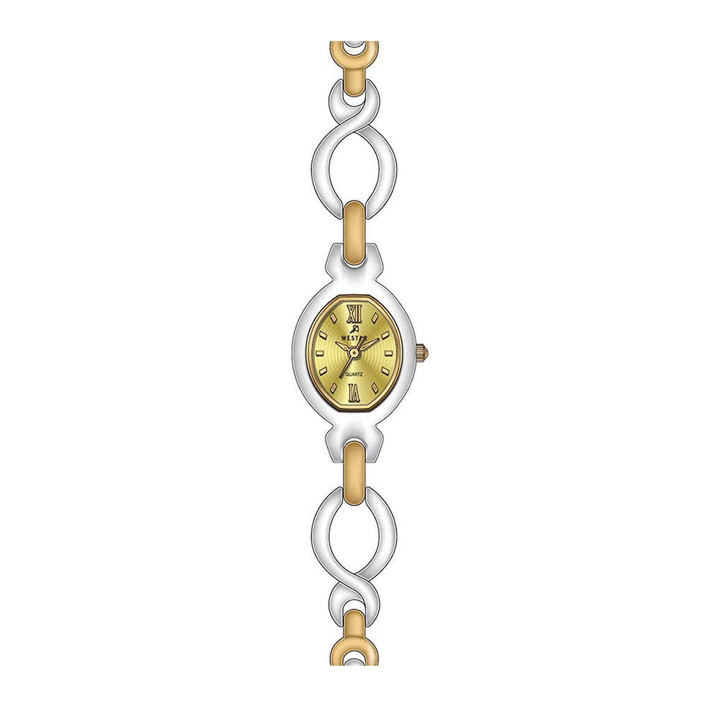 Westar Ornate Ladies Light Champange Dial Quartz Watch - 20114CBN102