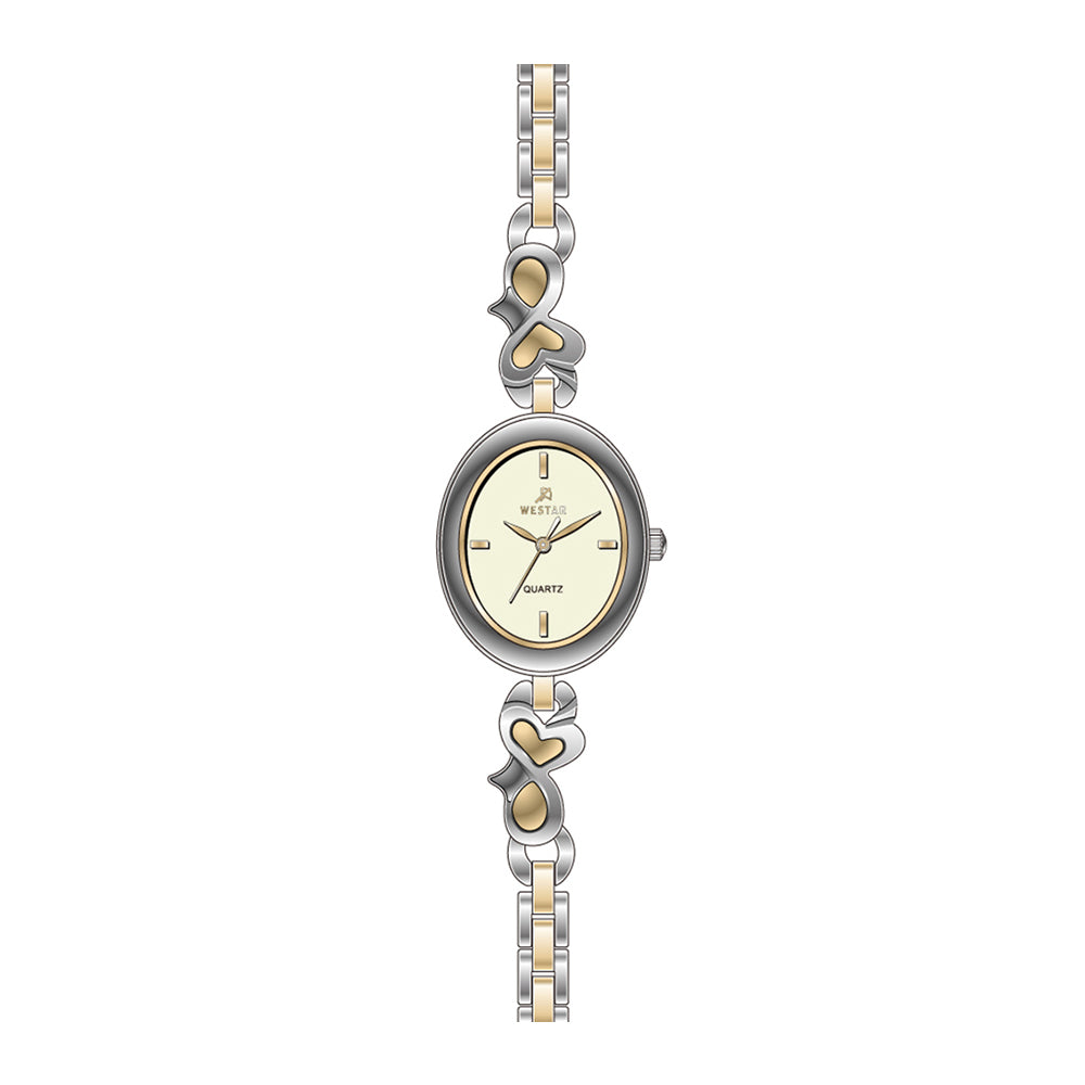 Westar Ornate Ladies Light Champange Dial Quartz Watch - 20159CBN102
