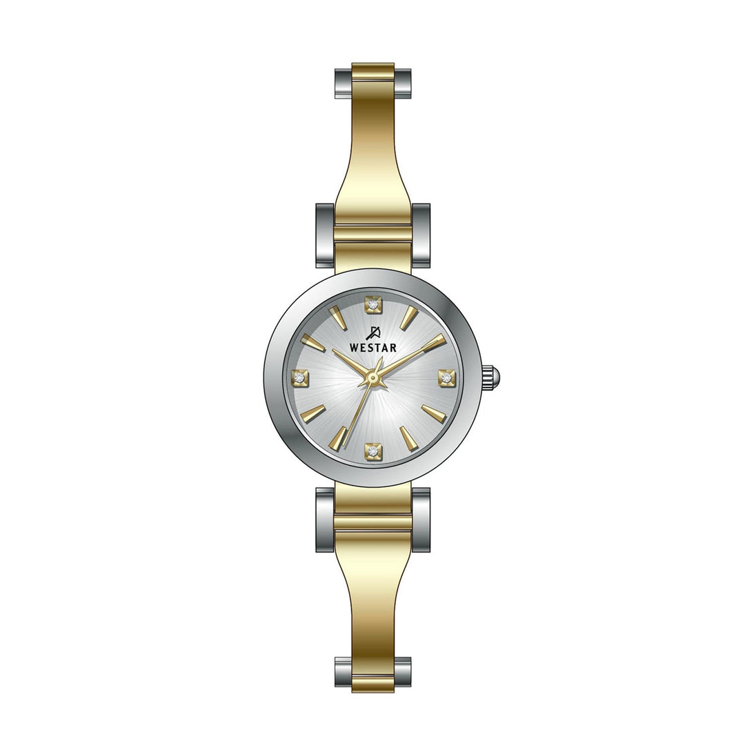 Westar Ornate Ladies 26 mm Silver Dial Quartz Watch - 20337CBN107