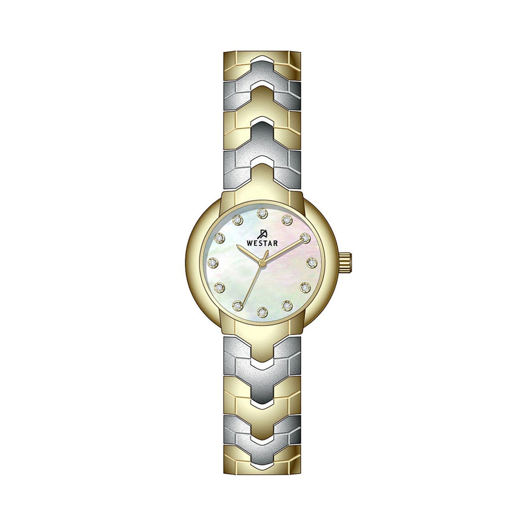 Westar Ornate Ladies 22.5 mm Mother of pearl Dial Quartz Watch - 20338CBN117